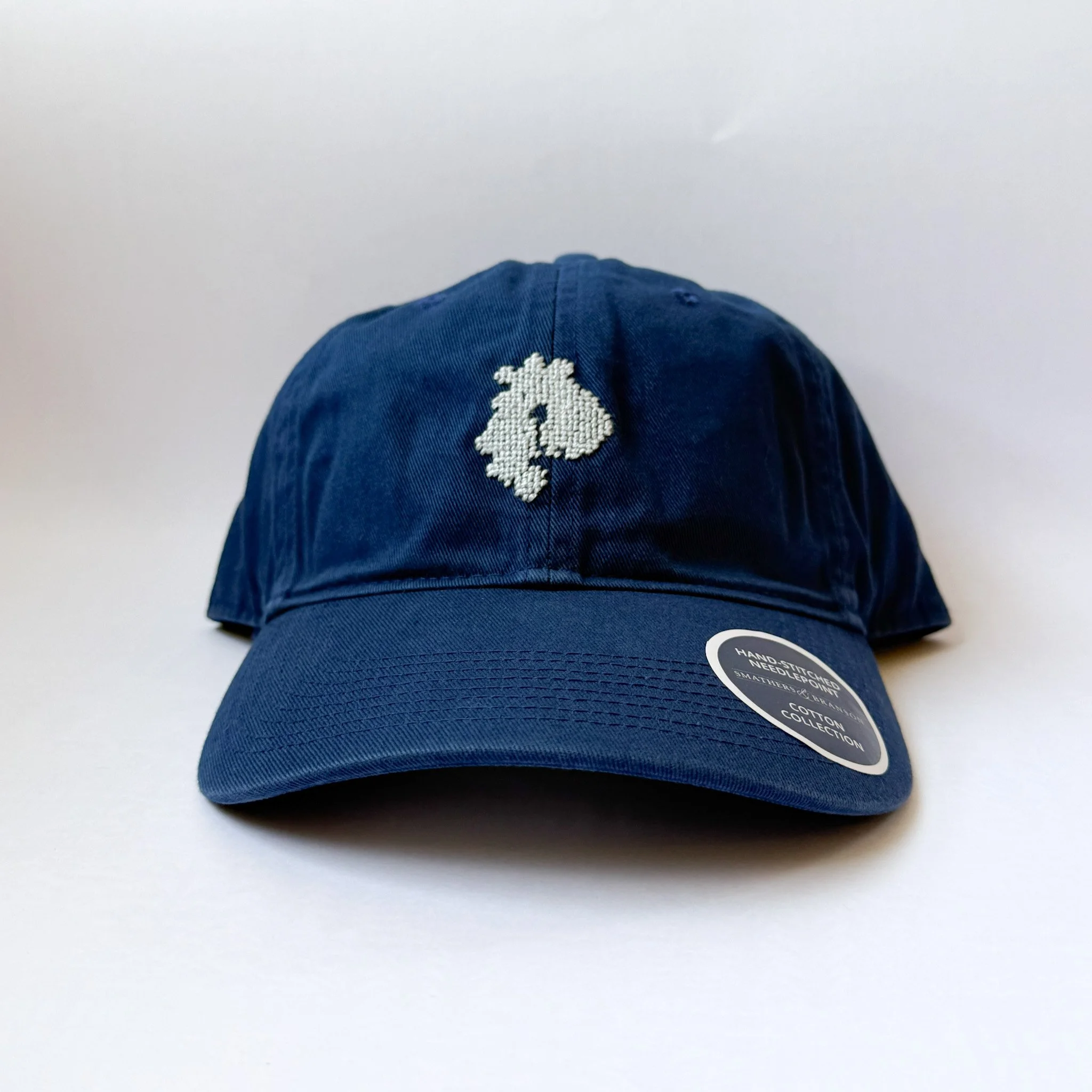 Needlepoint MDI Baseball Caps — Swallowfield Functional Art